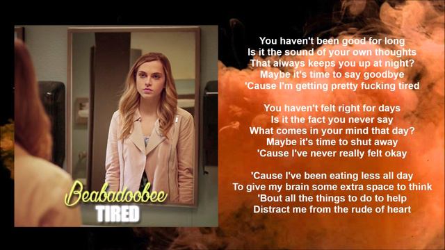 Beabadoobee - Tired (Lyric video) • 13 Reasons Why | S3 Soundtrack смотреть онлайн