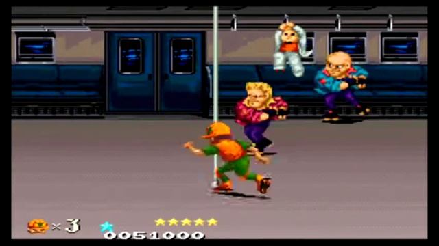 DJ Boy - Arcade Version Gameplay - 1989 Kaneco - Beat Em Up - HD смотреть онлайн