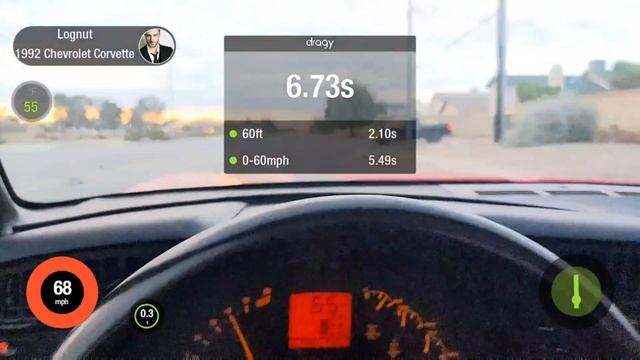 Stock 1992 Corvette 1/4 Mile