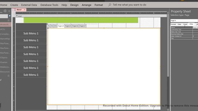 Ms Access Dynamic Menu смотреть онлайн