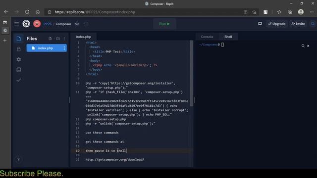 How to use Composer in a PHP Repl (Repl.it) смотреть онлайн