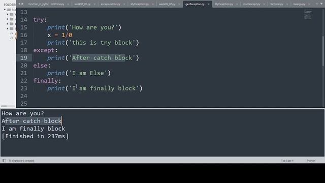 13 Exception Handling | Try except else Finally block in Python смотреть онлайн