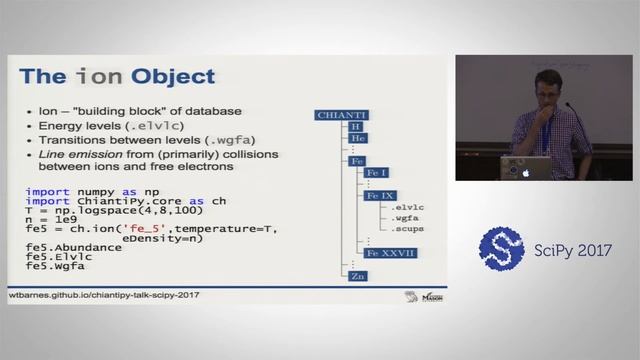 ChiantiPy a Python Package for Astrophysical Spectroscopy | SciPy 2017 | Will Barnes & Kenneth De смотреть онлайн