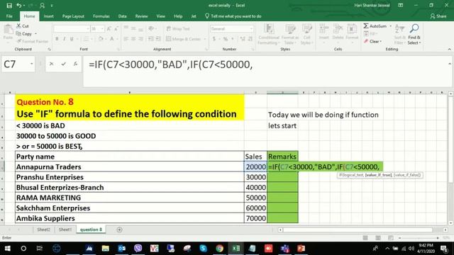 8. Question and answer || Excel test for interview candidates смотреть онлайн