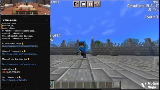 F3/F4 Button Mod/App In Minecraft PE/ Pocket edition/ Like Java || F3 Button App || ? смотреть онлайн