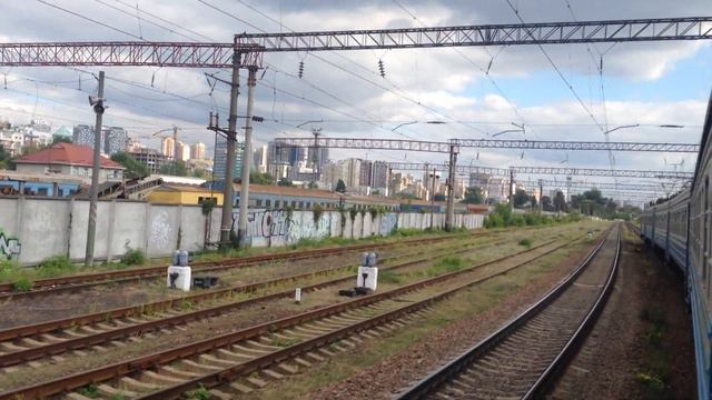 Станция Киев-Товарный из окна поезда смотреть онлайн
