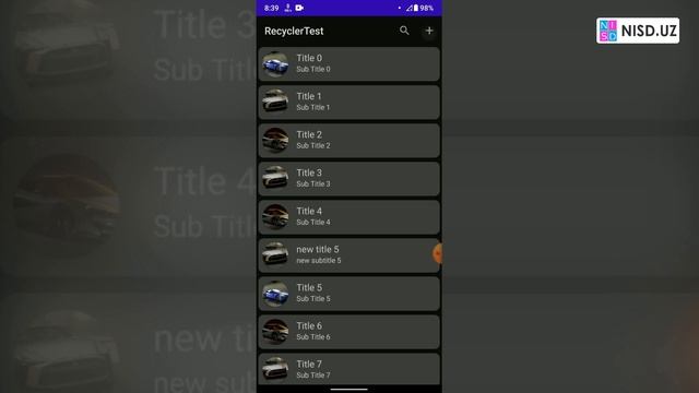 1. Android Studio. RecyclerVew + CardView darslari . Tanishtiruv (O'zbekcha) смотреть онлайн