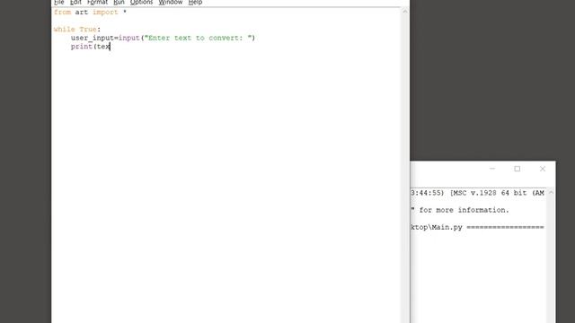 Python Art - Text to ASCII art (BLOCK Font) смотреть онлайн