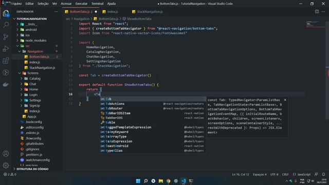 Como usar o Bottom Tabs e Stack | React Navigation #1 смотреть онлайн