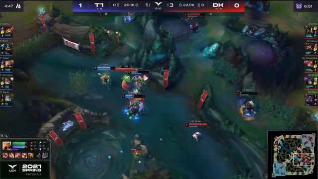 DK vs. T1 Игра 2 FAKER ВЕРНУЛСЯ | LCK Spring Split 2021 Чемпионат Корея | Damwon KIA vs SK Telecom смотреть онлайн