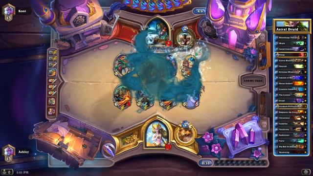 Astral Communion Druid vs Quest Shaman | Hearthstone Workshop смотреть онлайн