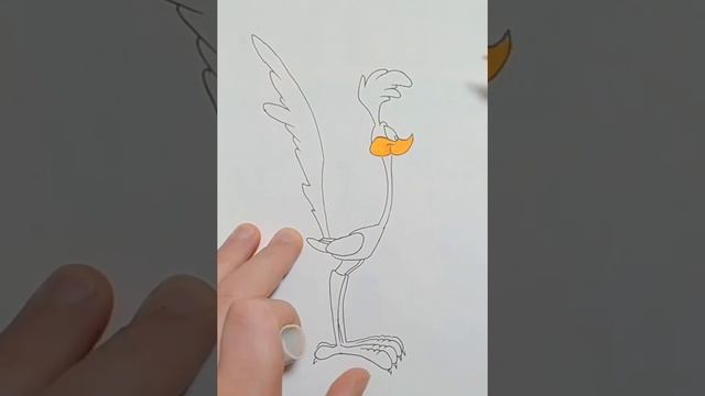 Как нарисовать Дорожного Бегуна маркерами (ускоренная версия) смотреть онлайн