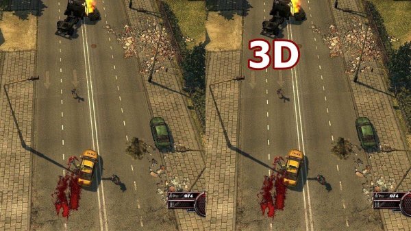 Zombie Driver 3D video SBS VR box google cardboard