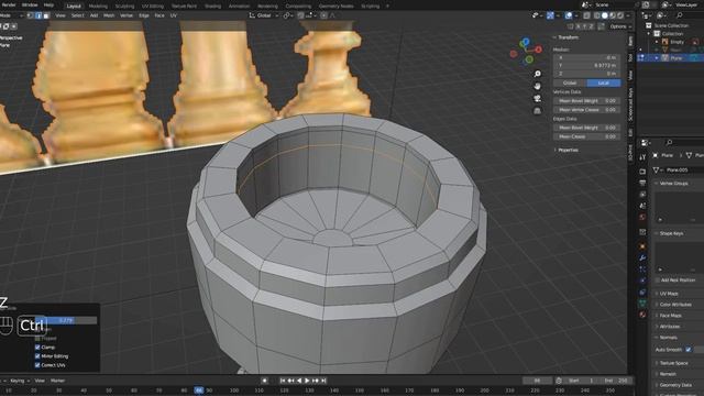 Как создать шахматную фигуру ладью (rook) в Blender Часть 2 смотреть онлайн