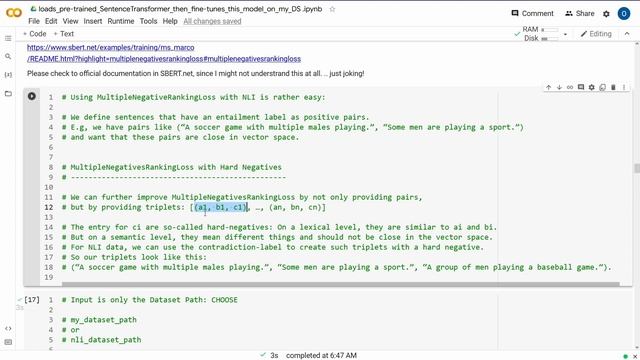Python Tutorial to Fine-tune SBERT BI-Encoder w/ my Domain-specific Training Dataset (SBERT Ep 39) смотреть онлайн