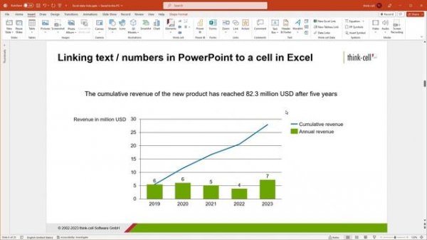 Excel data links (think-cell tutorials)