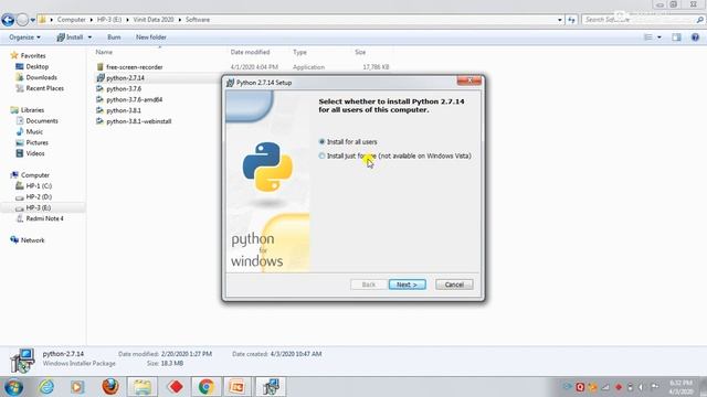How to install Python in Windows O.S | Easy method by Live installation process | By Vinit Sir смотреть онлайн