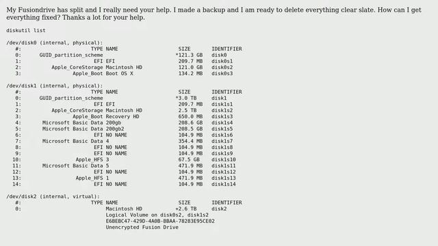 Apple: 3TB Fusiondrive split, Need help смотреть онлайн