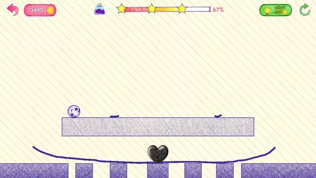 Love Story : Draw Physics Line. Heal Love. Level 44. 3 Stars. смотреть онлайн
