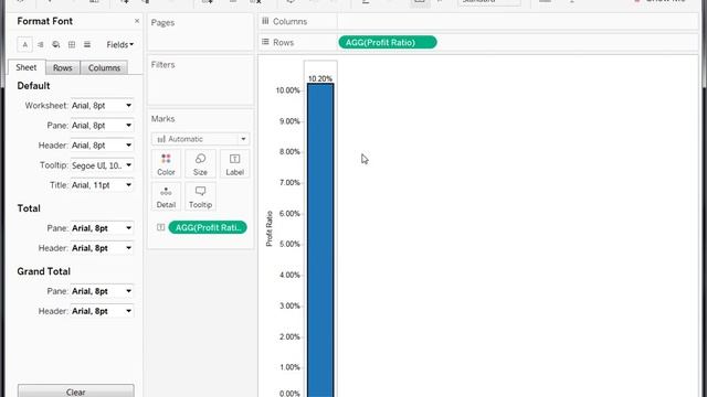 How to display different number formats in the axis and the tooltip in Tableau смотреть онлайн