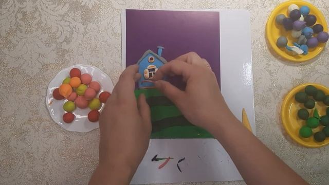 Домик бабушки в деревне, как слепить из пластилина деревенский пейзаж смотреть онлайн