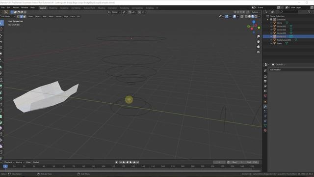 Using BRIDGE EDGE LOOPS in Blender to Create Complex Shapes with Lofting! смотреть онлайн