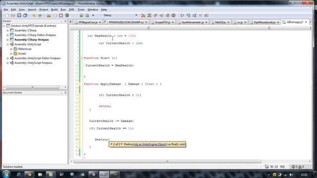 023-HyperShadeTutorials - Unity 3D FPS Applying Damage to Objects ( Java Script ) смотреть онлайн