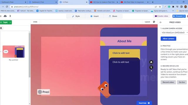 Создание видео в Prezi смотреть онлайн