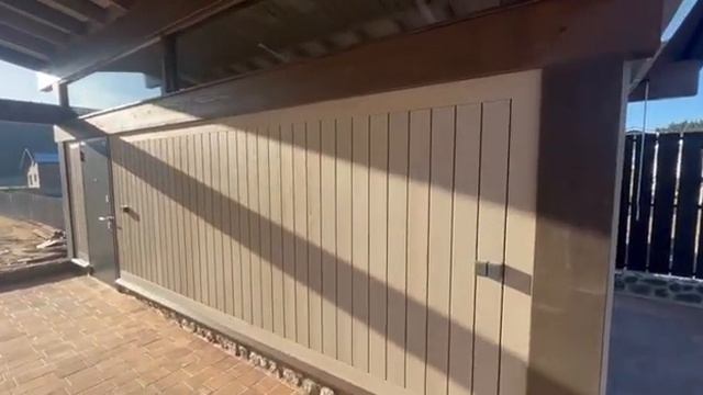 Навес с хозблоком в Карелии