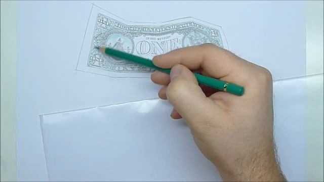Рисуем один Доллар США. Zeichne ein US Dollar. смотреть онлайн