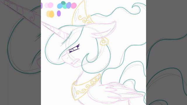 Princess Celestia (Lullaby For A Princess) [Speed drawing] #princesscelestia #mlp смотреть онлайн