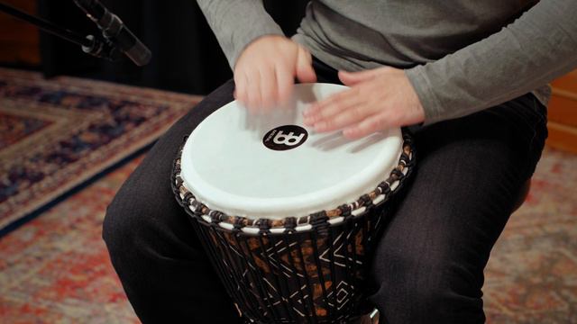 Meinl Percussion 12" Rope Tuned Travel Djembe, Synthetic Head (Pat.), Kanga Sarong (PADJ6-L-F) смотреть онлайн
