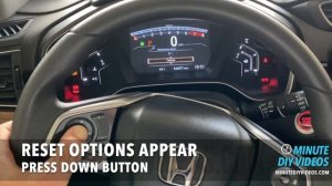 Honda CR-V - Maintenance Required Reset - 2017-2021
