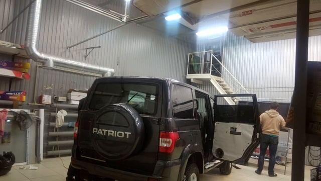 Тонирование Патриот, новый кузов.(часть1) смотреть онлайн