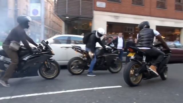 YAMAHA R1 круче Lamborghini ! ( часть 1) / YAMAHA R1 steeper Lamborghini! (Part 1) смотреть онлайн