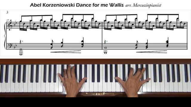 Abel Korzeniowski Dance for me Wallis W.E. OST arr. Mercuzio Piano Tutorial смотреть онлайн