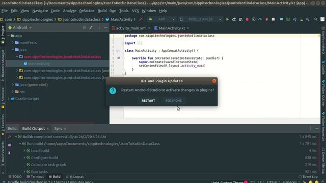 Install JSON to Kotlin Data Class Plugin смотреть онлайн