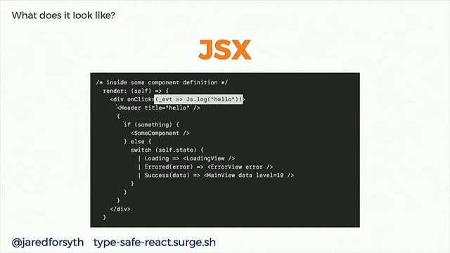 Jared Forsyth - Type-safe React with ReasonML смотреть онлайн