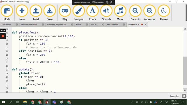 Pygame Zero Tutorial 2 - Whack A Fox смотреть онлайн