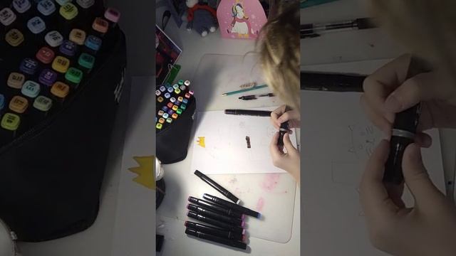 1 часть * Авакадик * рисуем Амонжика из игры Among us новыми маркерами по номерам их 80 штук 0_0 смотреть онлайн