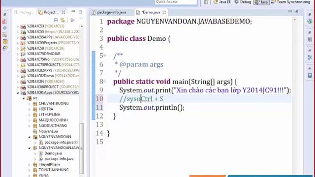 [Java Core ] Bài 2: Lớp đầu tiên (cách tạo project và lớp trong java) смотреть онлайн