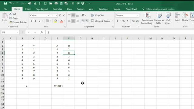 CORRELATION( KARL PEARSON) IN EXCEL смотреть онлайн