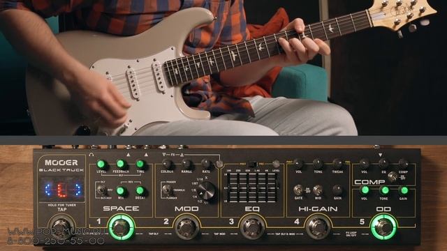 Mooer Black Truck Мультиэффект и мини-педалборд с самыми нужными педалями смотреть онлайн