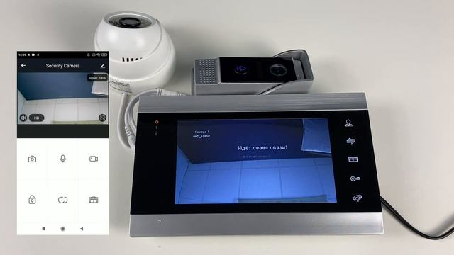 Комплект проводного видеодомофона с WIFI модулем PST DB09 смотреть онлайн
