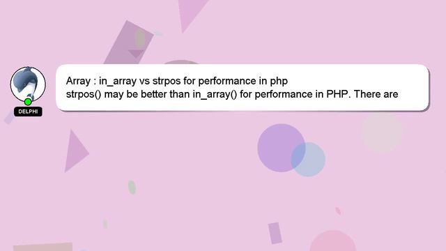 Array : in_array vs strpos for performance in php смотреть онлайн