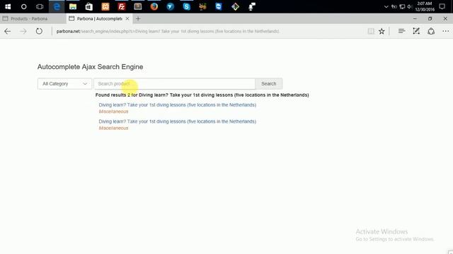 Autocomplete ajax search engine with category. смотреть онлайн