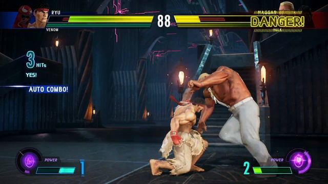 Carnage & Ryu vs Red Hulk & Haggar (Very Hard) - Marvel vs Capcom | 4K UHD Gameplay смотреть онлайн