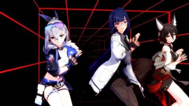 【Honkai: Star Rail MMD】SILVER WOLF, KAFKA AND TINGYUN ft. DR. MEI【Forever Young】Jap Ver. смотреть онлайн