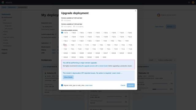 How to upgrade your Elastic Cloud deployment смотреть онлайн