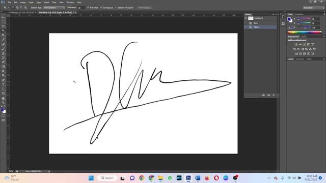 TUTORIAL PHOTOSHOP - Cara Membuat Tanda Tangan Background Transparan Format PNG